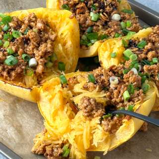 Easy Dan Dan Noodles (Made with Spaghetti Squash!)
