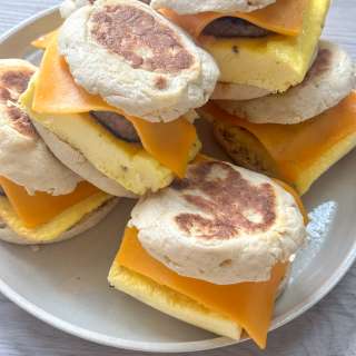 Make Ahead Freezer Breakfast Sandwiches (Easy + Protein Packed)