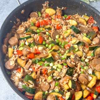 Chicken Sausage and Zucchini Stir-Fry (Simple Skillet Meal)