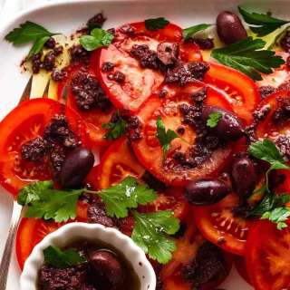 Tomato Salad with Olive Tapenade