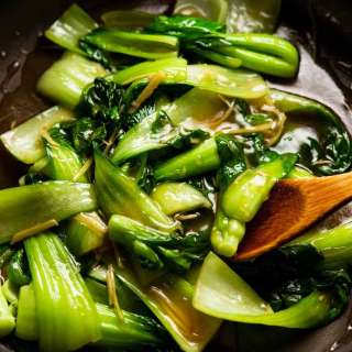 Bok Choy in Ginger Sauce