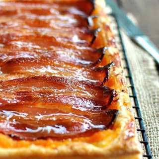 Bacon Tart with Pumpkin and Maple