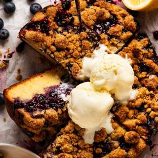 Bursting Blueberry Crumb Cake