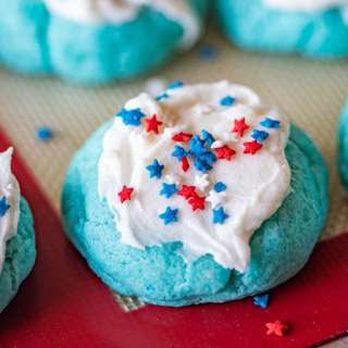 Patriotic Cake Mix Jello Cookies
