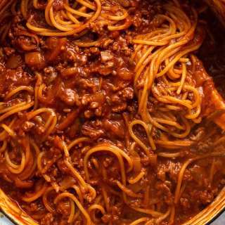 One Pot Pasta Bolognese