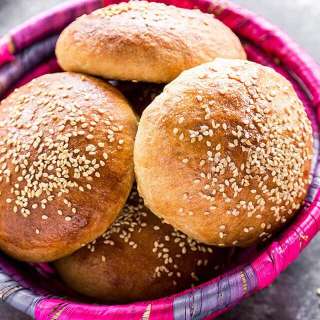 Homemade Whole Wheat Hamburger Buns