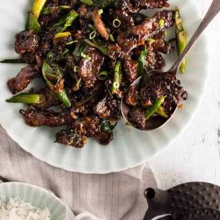 Crispy Sticky Mongolian Beef