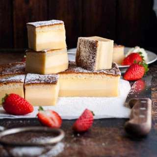 Magic Three Layer Custard Cake (From One Batter)