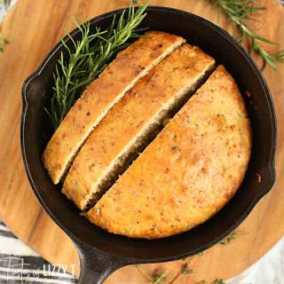 No Knead Rosemary Parmesan Bread