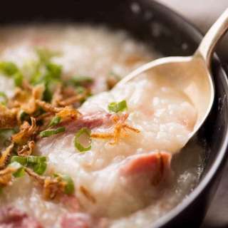Chinese Ham Bone Rice Soup (Congee)