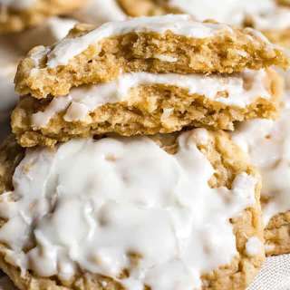 Iced Coconut Oatmeal Cookies