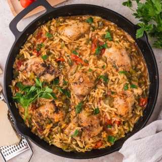 Chicken and Orzo Bake
