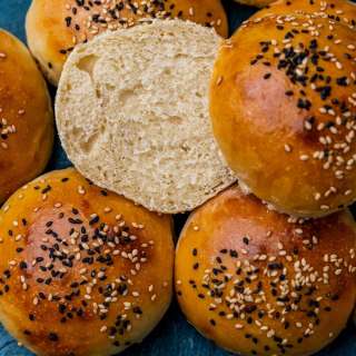 Sourdough Discard Hamburger Buns