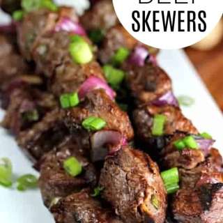 Ginger Soy Beef Skewers