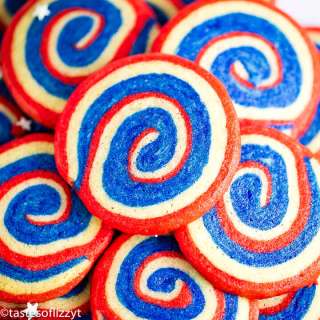Patriotic Pinwheel Cookies