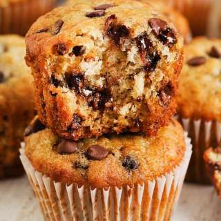 Banana Chocolate Chip Muffins