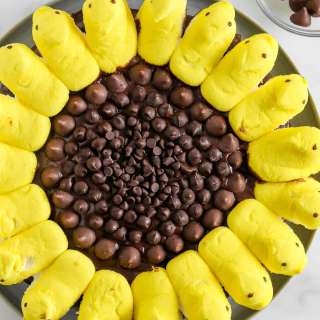 15 Minute Sunflower Peep Cake