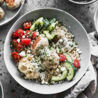 Mediterranean Meatball Bowls