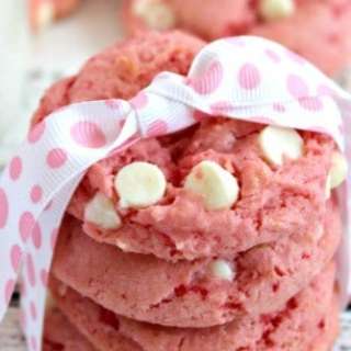 Strawberry White Chocolate Chip Cookies