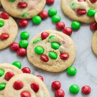Christmas M&M Cookies