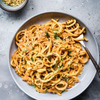 Creamy Vegan Pantry Pasta