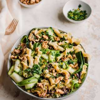 10-Ingredient Roasted Eggplant Pasta