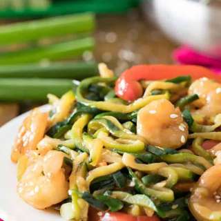 Shrimp Stir Fry with Zucchini Noodles