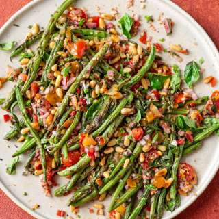 Charred Green Beans with Herby Lemon Salsa