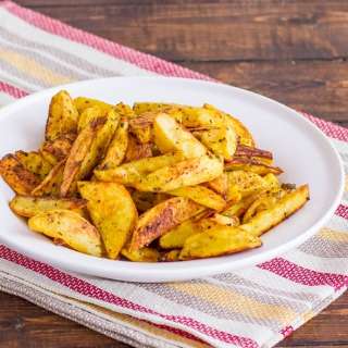 Crispy Indian Spiced Potato Wedges