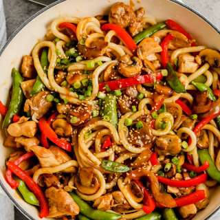 Chicken Udon Stir Fry