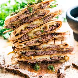 Chimichurri Steak Quesadillas
