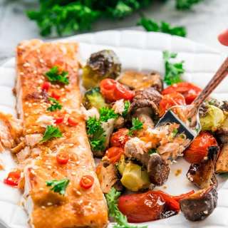 Teriyaki Salmon Sheet Pan Dinner