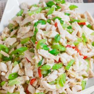 Shredded Chicken with Celery