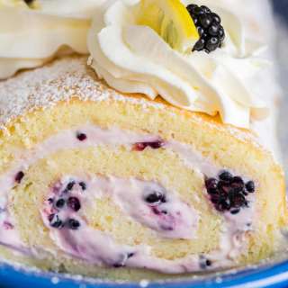 Blackberry Lemon Cake Roll (VIDEO)