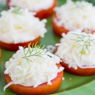 Easy Tomato and Cheese Appetizer
