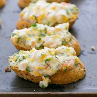 Cheesy Shrimp Tea Sandwiches (Canapés)