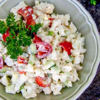 Cauliflower Cucumber and Tomato Salad Recipe