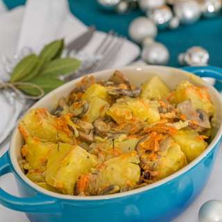 Potatoes with Cream and Mushrooms