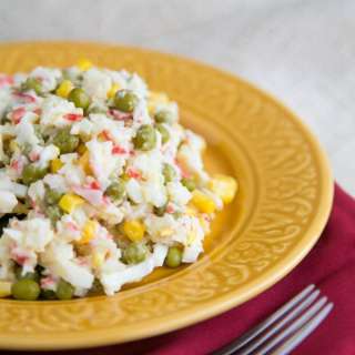 Russian Style Crab Salad Recipe - Крабовый Салат