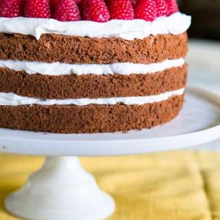 Chocolate Layer Cake with Creme Chantilly Frosting