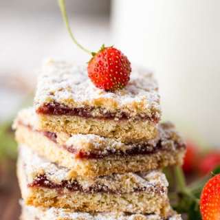 Strawberry Cookie Bars (Tertiy Pirog)