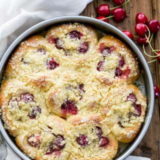 Sweet Cherry Filled Buns (Vatrushki Recipe)