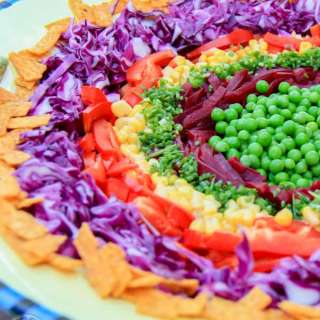 Red Cabbage Wreath Salad