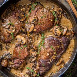 Filet Mignon Recipe in Mushroom Sauce (VIDEO)