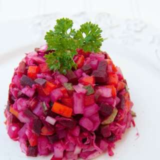 Russian Vinaigrette Recipe with Beets and Sauerkraut