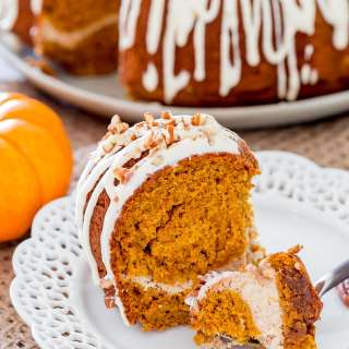 Pumpkin Bundt Cake with Cream Cheese Filling