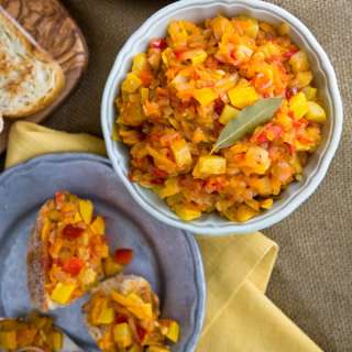 Braised Zucchini on Crusty Bread and Giveaway!