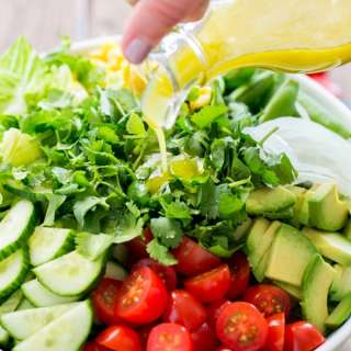 Mexican Salad with Lime Dressing