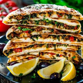 Turkish Gozleme with Minced Lamb