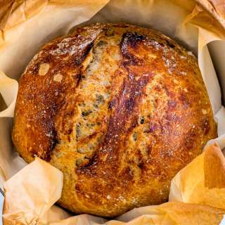 No Knead Whole Wheat Bread